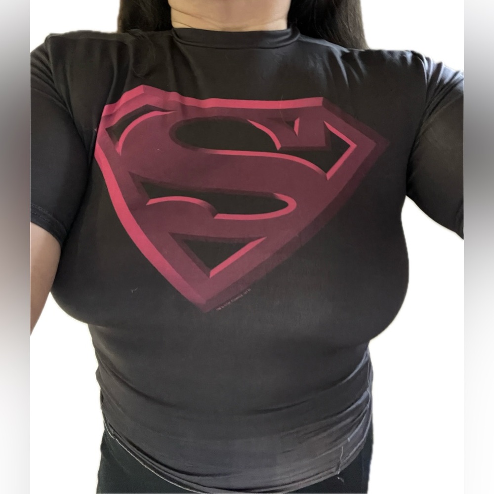 Under Armour Black Top Superman Alter Ego Men Unisex Muscle Heatgear Compression